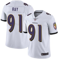 Limited Youth Shane Ray White Road Jersey - #91 Football Baltimore Ravens Vapor Untouchable