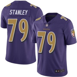 Limited Youth Ronnie Stanley Purple Jersey - #79 Football Baltimore Ravens Rush Vapor Untouchable