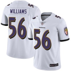 Limited Youth Tim Williams White Road Jersey - #56 Football Baltimore Ravens Vapor Untouchable