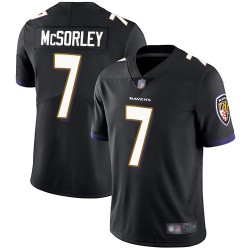 Limited Youth Trace McSorley Black Alternate Jersey - #7 Football Baltimore Ravens Vapor Untouchable