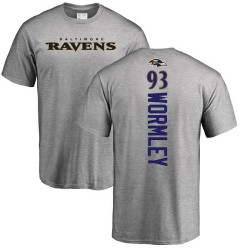 Chris Wormley Ash Backer - #93 Football Baltimore Ravens T-Shirt