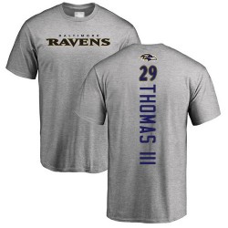 Earl Thomas III Ash Backer - #29 Football Baltimore Ravens T-Shirt