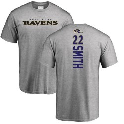 Jimmy Smith Ash Backer - #22 Football Baltimore Ravens T-Shirt