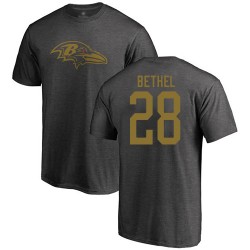 Justin Bethel Ash One Color - #28 Football Baltimore Ravens T-Shirt