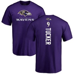 Justin Tucker Purple Backer - #9 Football Baltimore Ravens T-Shirt