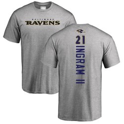 Mark Ingram II Ash Backer - #21 Football Baltimore Ravens T-Shirt