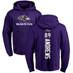 Mark Andrews Purple Backer - #89 Football Baltimore Ravens Pullover Hoodie