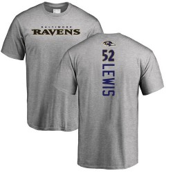 Ray Lewis Ash Backer - #52 Football Baltimore Ravens T-Shirt