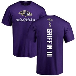 Robert Griffin III Purple Backer - #3 Football Baltimore Ravens T-Shirt