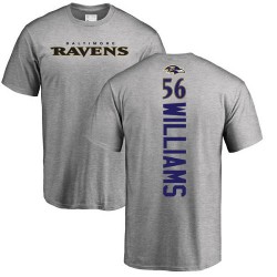 Tim Williams Ash Backer - #56 Football Baltimore Ravens T-Shirt