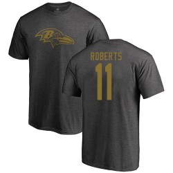 Seth Roberts Ash One Color - #11 Football Baltimore Ravens T-Shirt