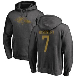 Trace McSorley Ash One Color - #7 Football Baltimore Ravens Pullover Hoodie