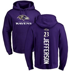 Tony Jefferson Purple Backer - #23 Football Baltimore Ravens Pullover Hoodie