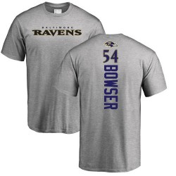 Tyus Bowser Ash Backer - #54 Football Baltimore Ravens T-Shirt