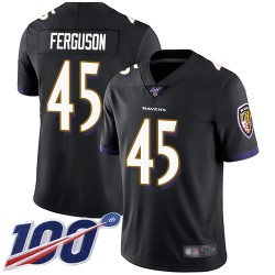 Limited Youth Jaylon Ferguson Black Alternate Jersey - #45 Football Baltimore Ravens 100th Season Vapor Untouchable