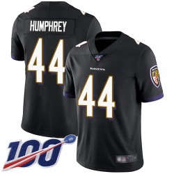 Limited Youth Marlon Humphrey Black Alternate Jersey - #44 Football Baltimore Ravens 100th Season Vapor Untouchable