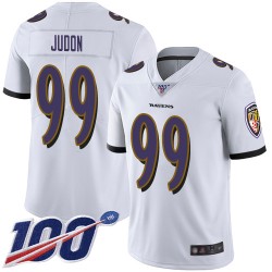 Limited Youth Matt Judon White Road Jersey - #99 Football Baltimore Ravens 100th Season Vapor Untouchable