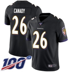 Limited Youth Maurice Canady Black Alternate Jersey - #26 Football Baltimore Ravens 100th Season Vapor Untouchable