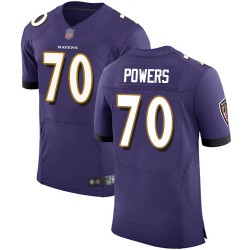 Elite Men's Ben Powers Purple Home Jersey - #70 Football Baltimore Ravens Vapor Untouchable