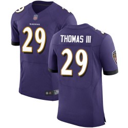 Elite Men's Earl Thomas III Purple Home Jersey - #29 Football Baltimore Ravens Vapor Untouchable