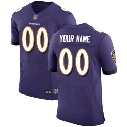 Elite Men's Purple Home Jersey - Football Customized Baltimore Ravens Vapor Untouchable