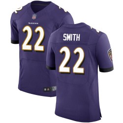 Elite Men's Jimmy Smith Purple Home Jersey - #22 Football Baltimore Ravens Vapor Untouchable