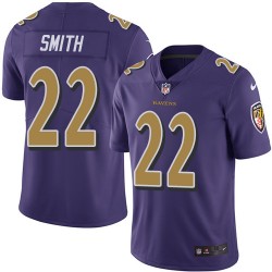 Elite Men's Jimmy Smith Purple Jersey - #22 Football Baltimore Ravens Rush Vapor Untouchable