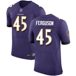 Elite Men's Jaylon Ferguson Purple Home Jersey - #45 Football Baltimore Ravens Vapor Untouchable