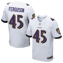 Elite Men's Jaylon Ferguson White Road Jersey - #45 Football Baltimore Ravens