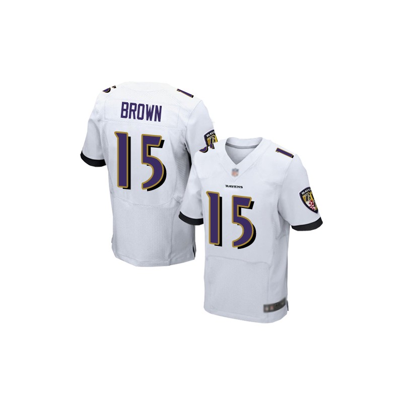 عطر فخامه Elite Men's Marquise Brown White Road Jersey - #15 Football Baltimore  Ravens Size 40/M عطر فخامه