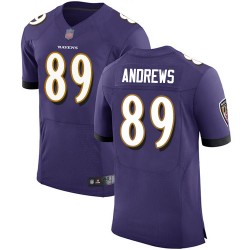 Elite Men's Mark Andrews Purple Home Jersey - #89 Football Baltimore Ravens Vapor Untouchable
