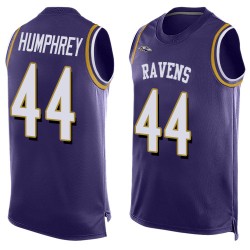 Elite Men's Marlon Humphrey Purple Jersey - #44 Football Baltimore Ravens Player Name & Number Tank Top