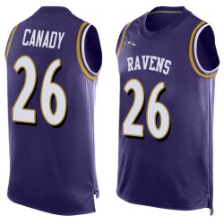 Elite Men's Maurice Canady Purple Jersey - #26 Football Baltimore Ravens Player Name & Number Tank Top