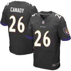 Elite Men's Maurice Canady Black Alternate Jersey - #26 Football Baltimore Ravens